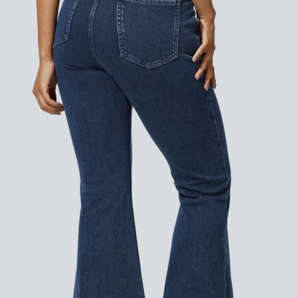 HALARA Navy Flare Jeans - Picture 2 of 9